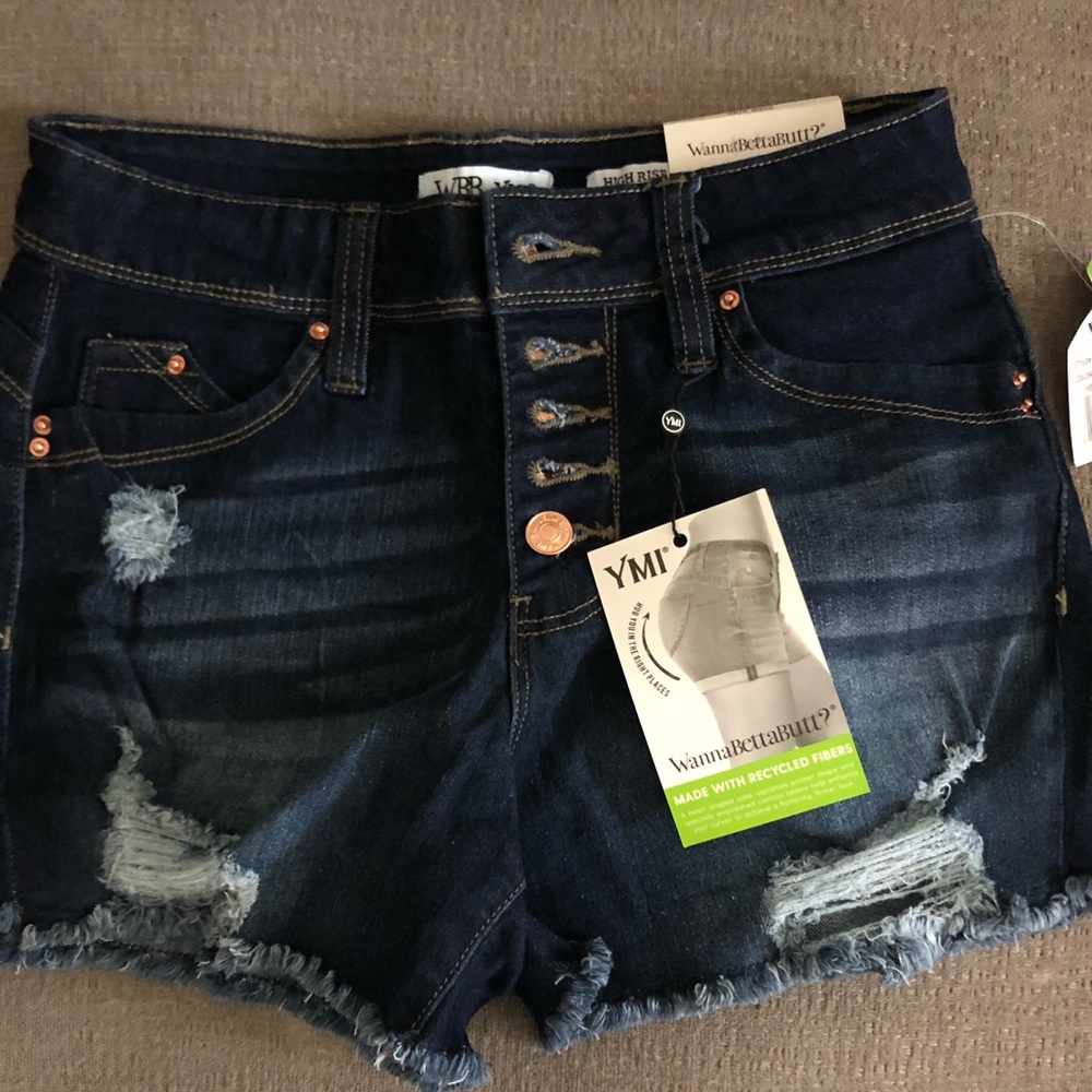 YMI wanna betta butt denim shorts.